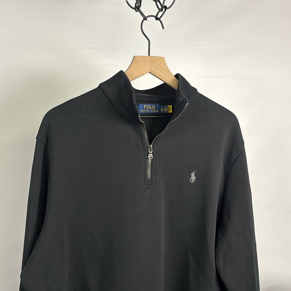 Polo by Ralph Lauren Men's Textured Double-Knit Pullover Sweater - Black - XL